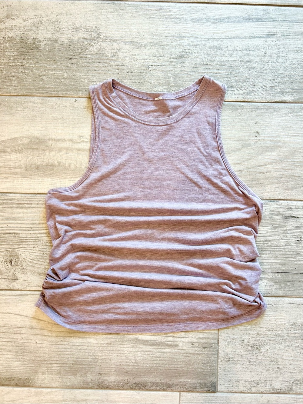lululemon athletica Lavender Mauve High-Neck Tank with Elastic Detail- small
